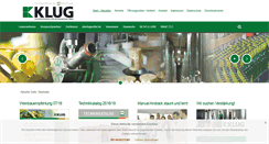 Desktop Screenshot of klug-gmbh.de